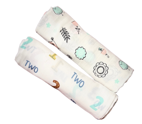 100% Organic  MUSLIN COTTON SOFT SWADLE WRAP