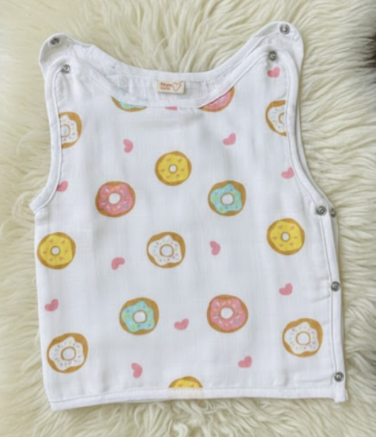 SLEEVELESS WRAP JABLA WITH SHOULDER AND SIDE  BUTTON