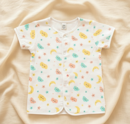 100% Muslin cotton soft JABLA front button
