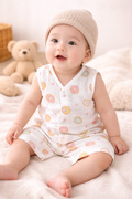 Half sleeve Muslin Cotton Night Suit