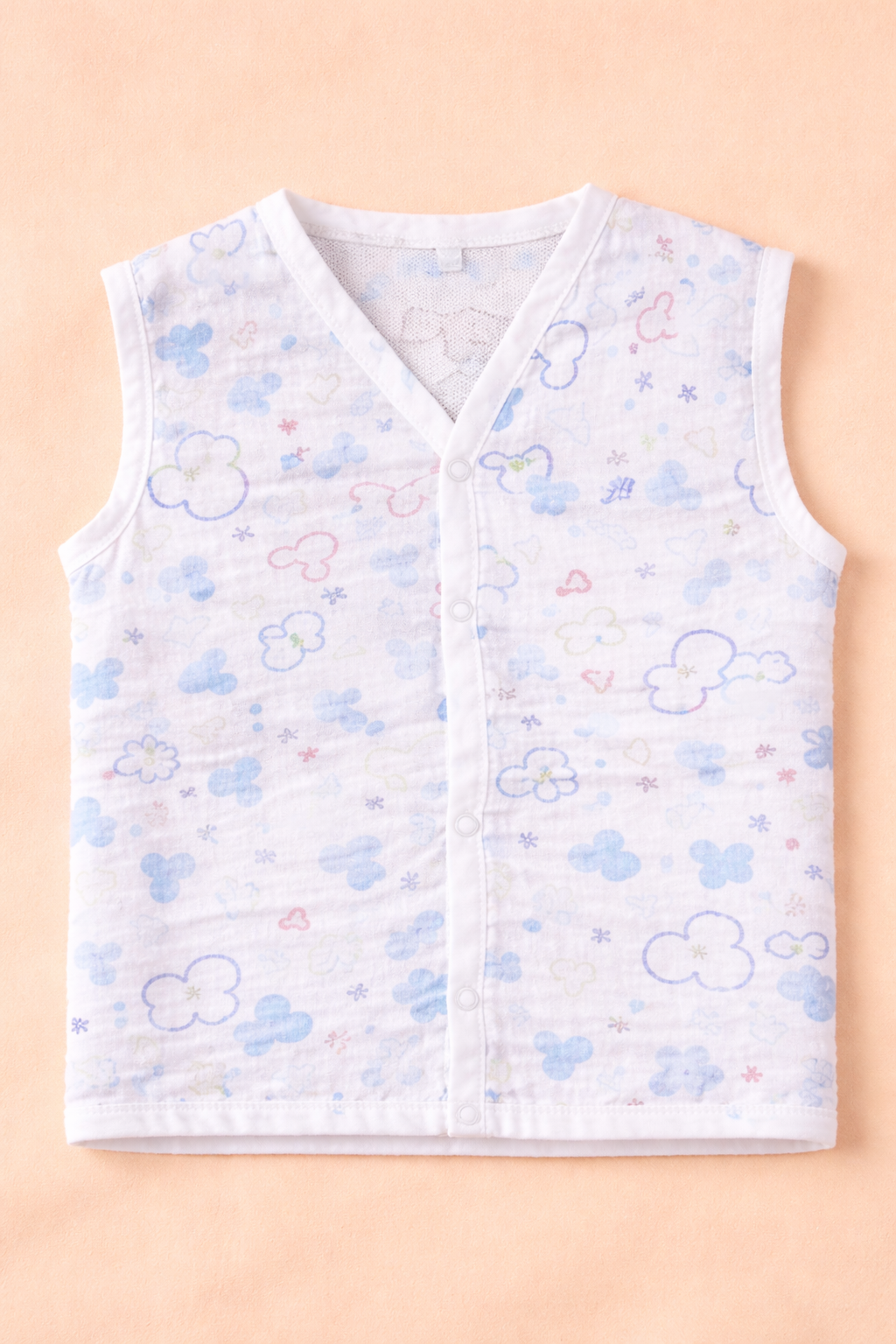 100% Muslin cotton soft JABLA front button | Combo of 3