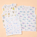 100% Muslin cotton soft JABLA front button | Combo of 3