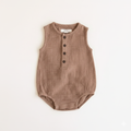 Baby Onesie Romper  | 100% Organic Muslin Cotton