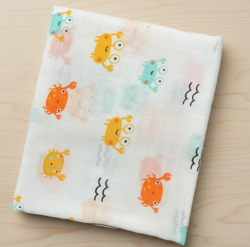 100% cotton Muslin Four layer | Face Wipes | New Born