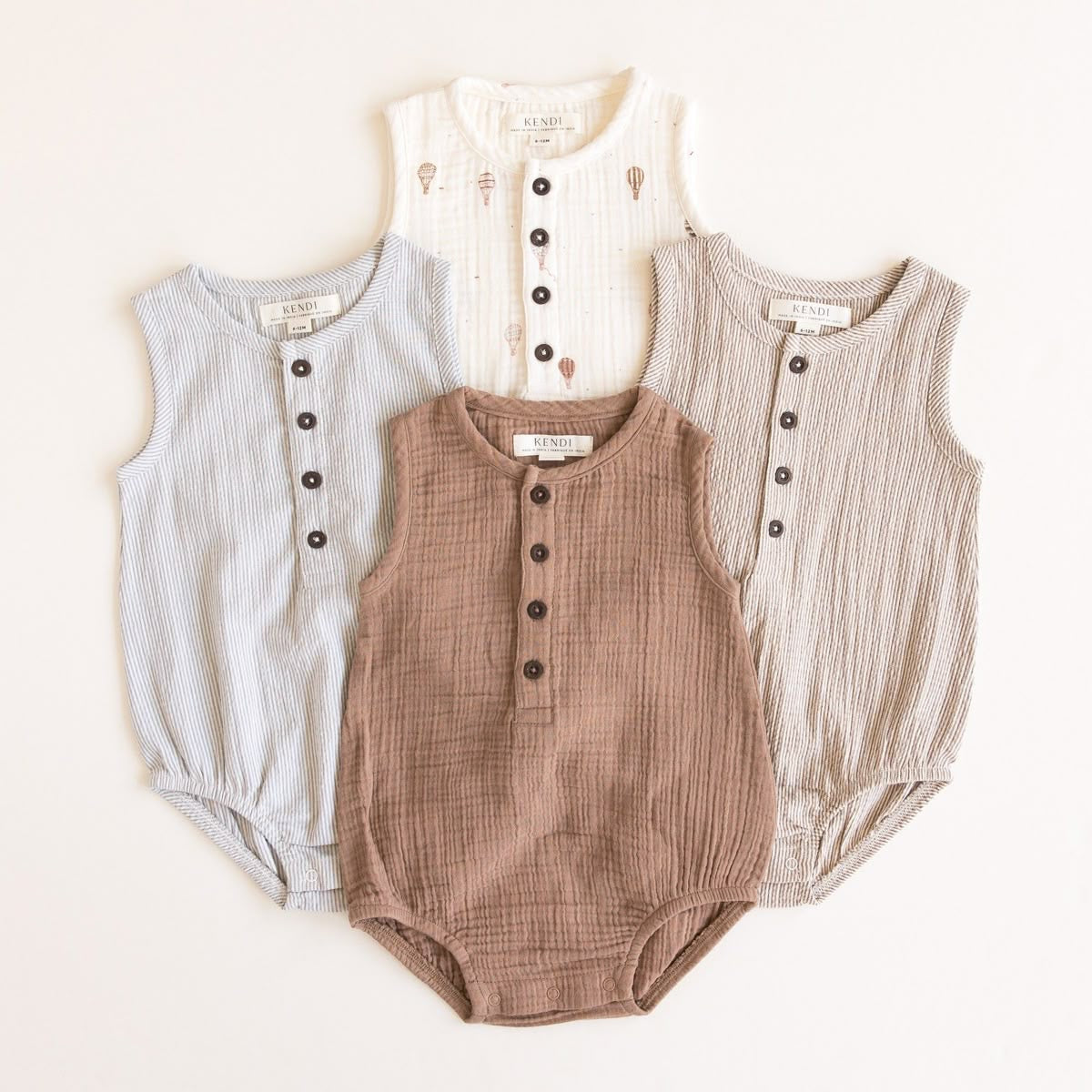 Organic Cotton Baby Onesie Romper  | Pack of 4