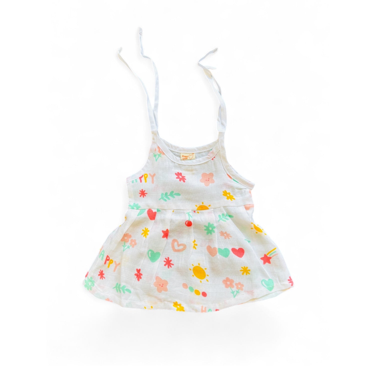 100% Muslin Cotton Tie knot Frocks | New born to 6 months