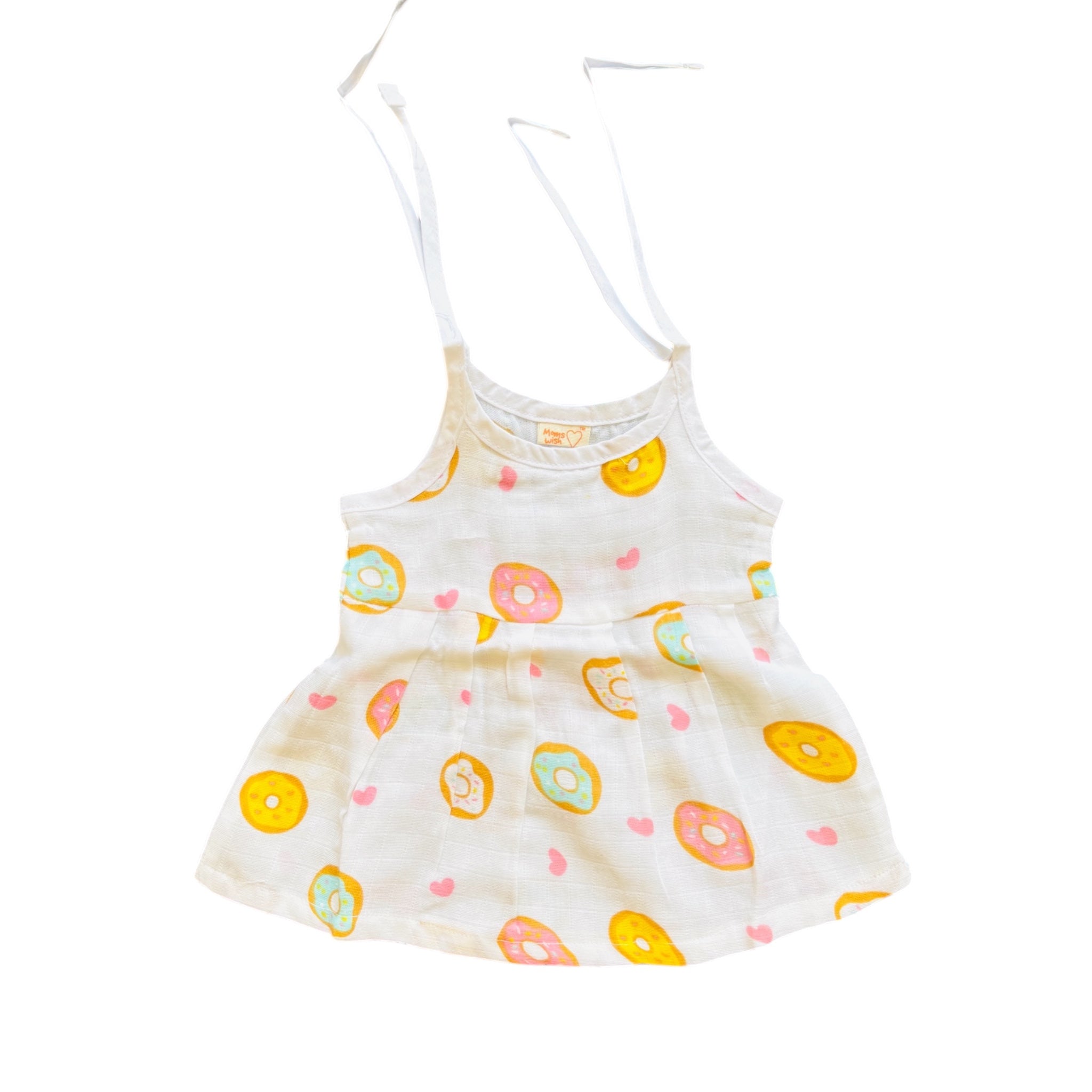 100% Muslin Cotton Tie knot Frocks | New born to 6 months