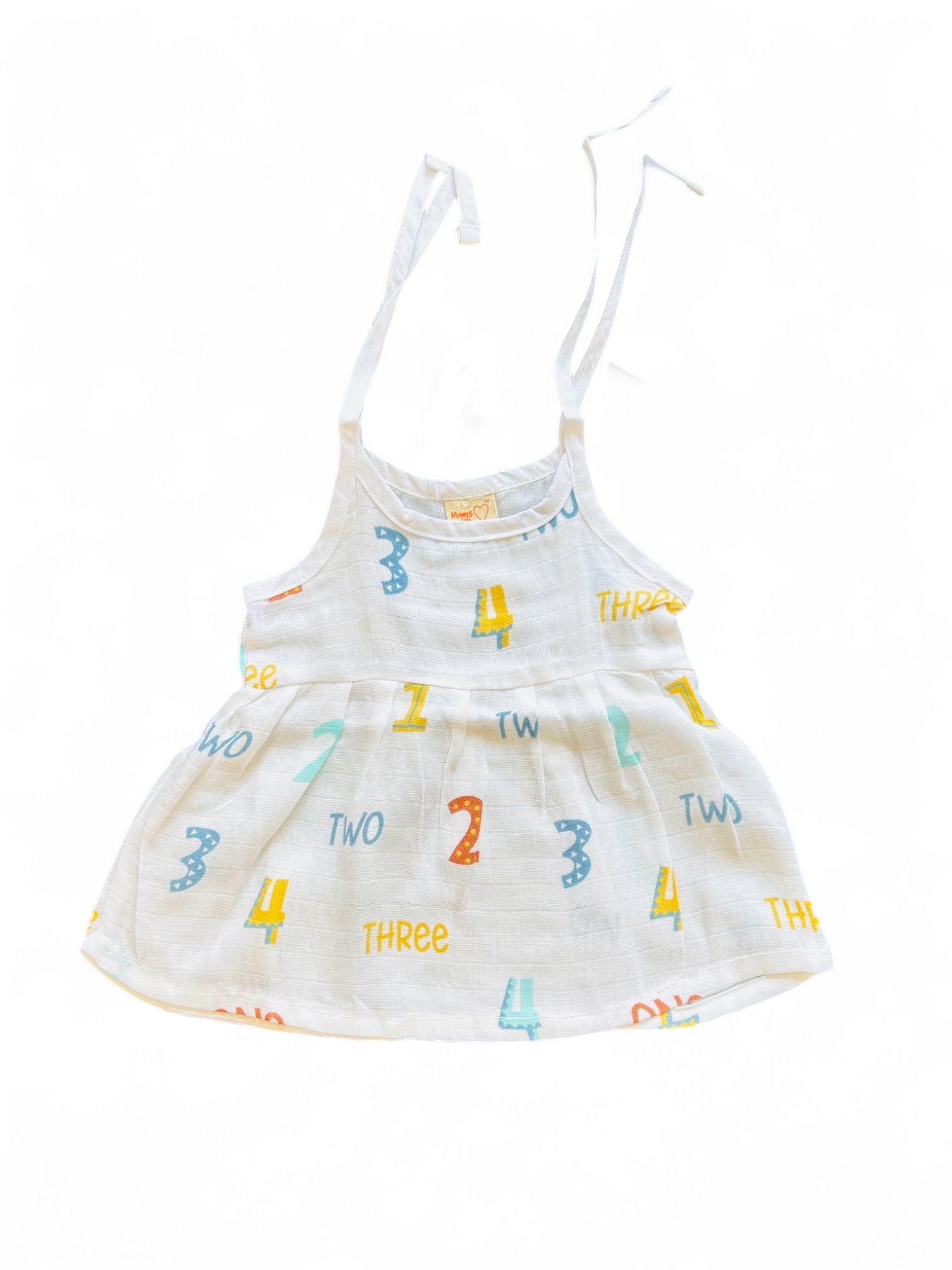 100% Muslin Cotton Tie knot Frocks | New born to 6 months