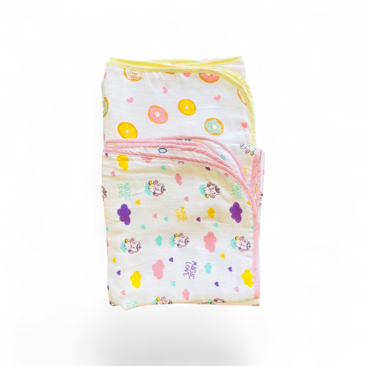 Muslin Cotton Baby Blanket | 100% muslin cotton | Pack of 2