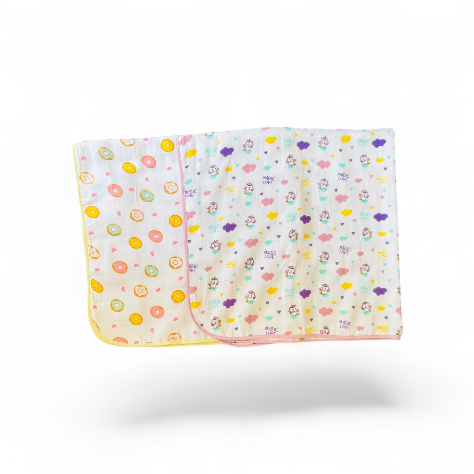 Muslin Cotton Baby Blanket | 100% muslin cotton | Pack of 2