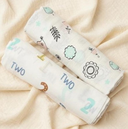 100% Organic  MUSLIN COTTON SOFT SWADLE WRAP