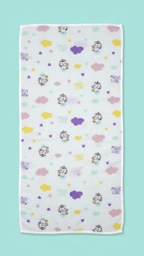 Long Two Layer Muslin Cotton Baby Bath Towel | Combo